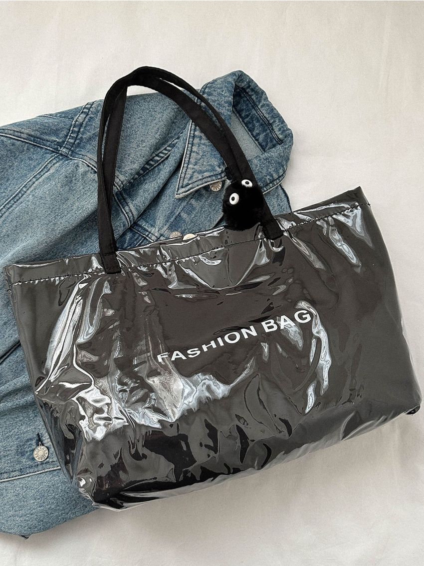 Letter Graphic Tote Bag Vacation