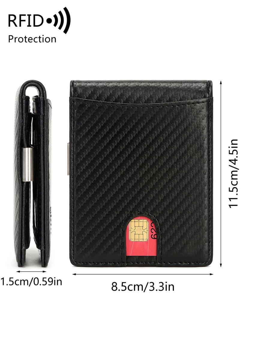 Small Wallet Fashionable RFID Braided Pattern For Outdoor Travel