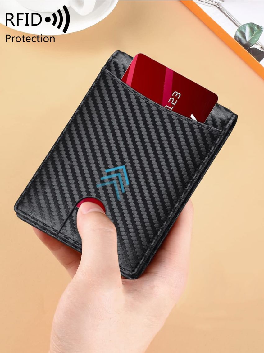 Small Wallet Fashionable RFID Braided Pattern For Outdoor Travel