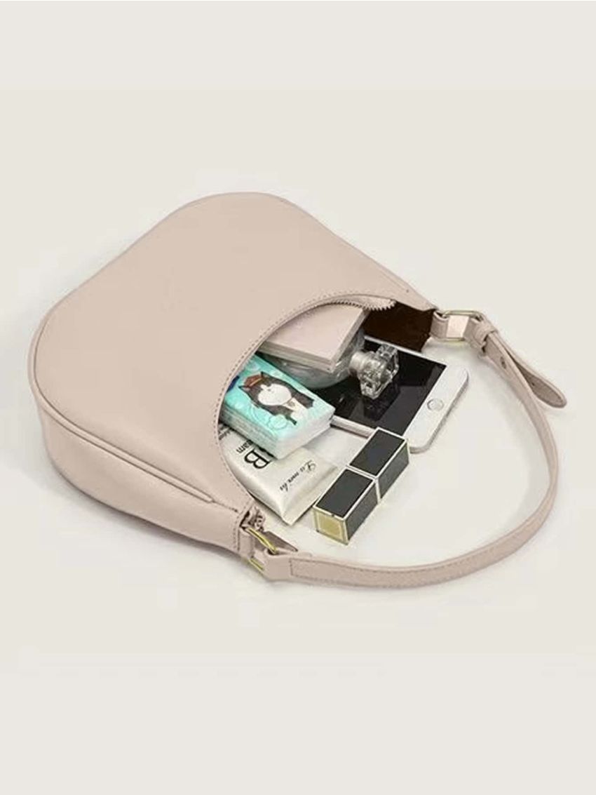 New Trend Dumpling Bag Nylon Crossbody Bag For Women Lightweight Small Crossbody Armpit Bag Solid