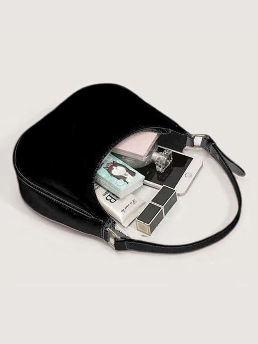 New Trend Dumpling Bag Nylon Crossbody Bag For Women Lightweight Small Crossbody Armpit Bag Solid