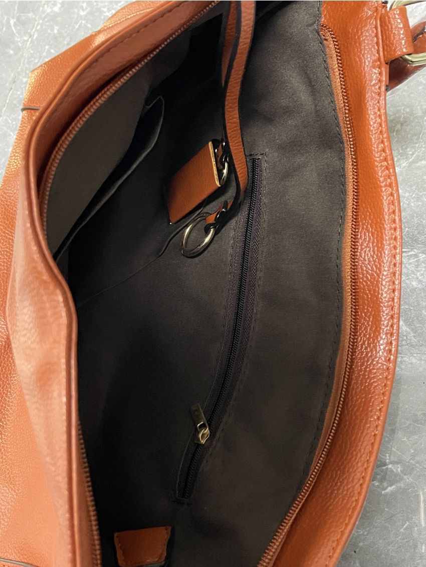 Small Shoulder Tote Bag With Bag Charm Pu