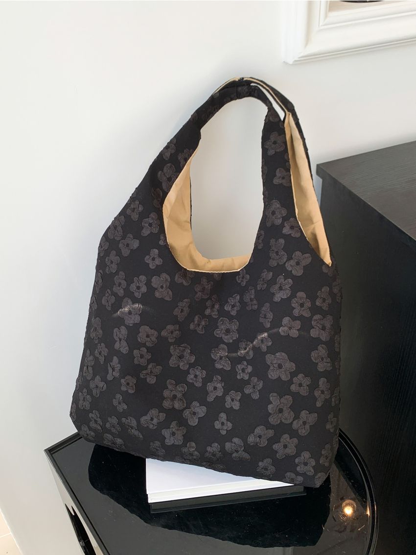 Floral Pattern Shopper Bag Preppy