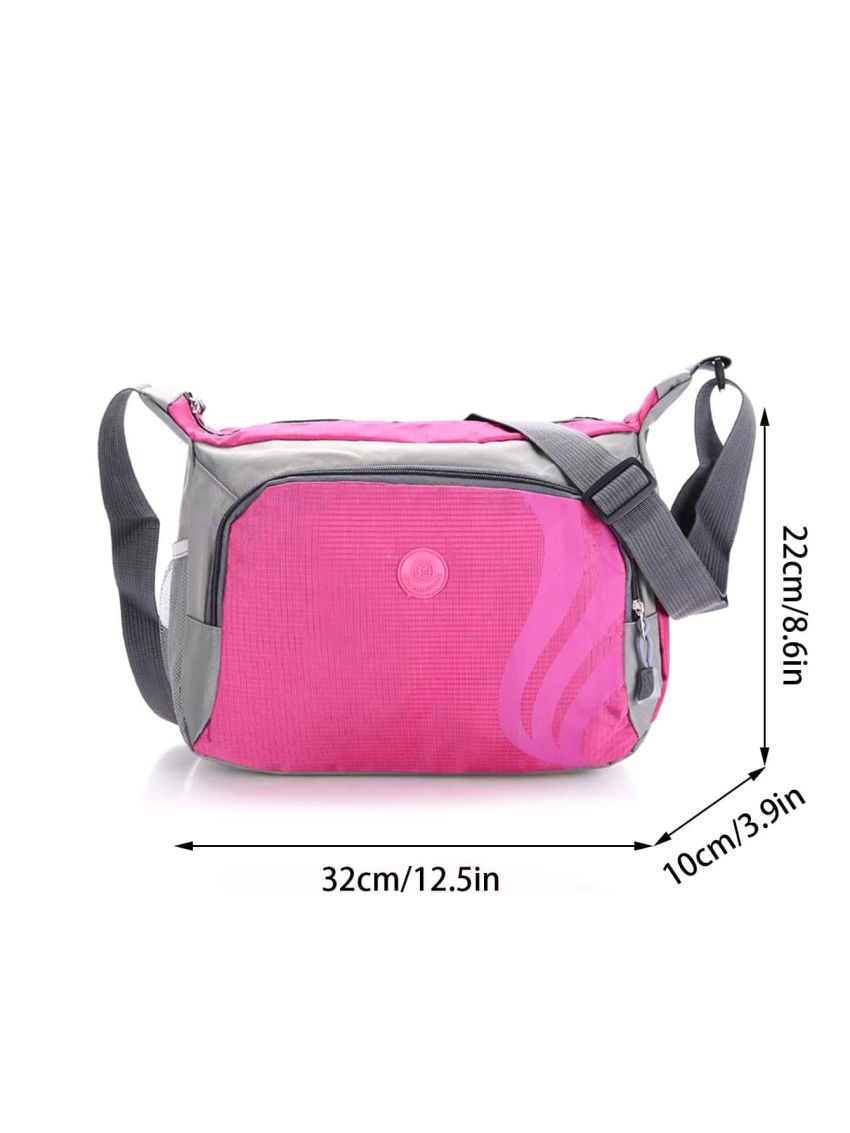Colorblock Square Bag Medium Zipper