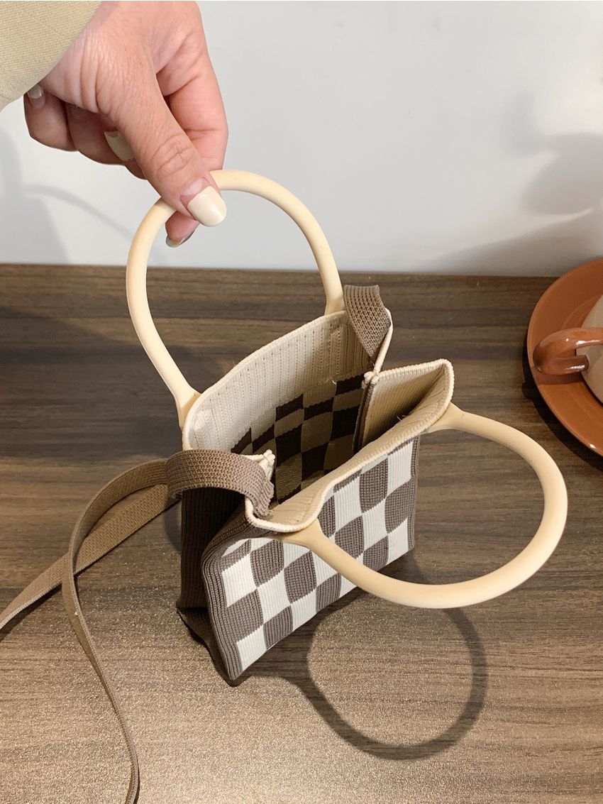 Mini Crochet Bag Geometric Pattern