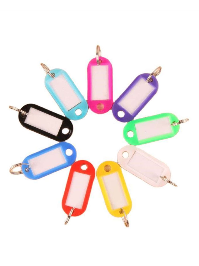 1pc Random Color Multicolor Plastic Baggage Luggage Name Token Hotel Number Key Tag ID Label