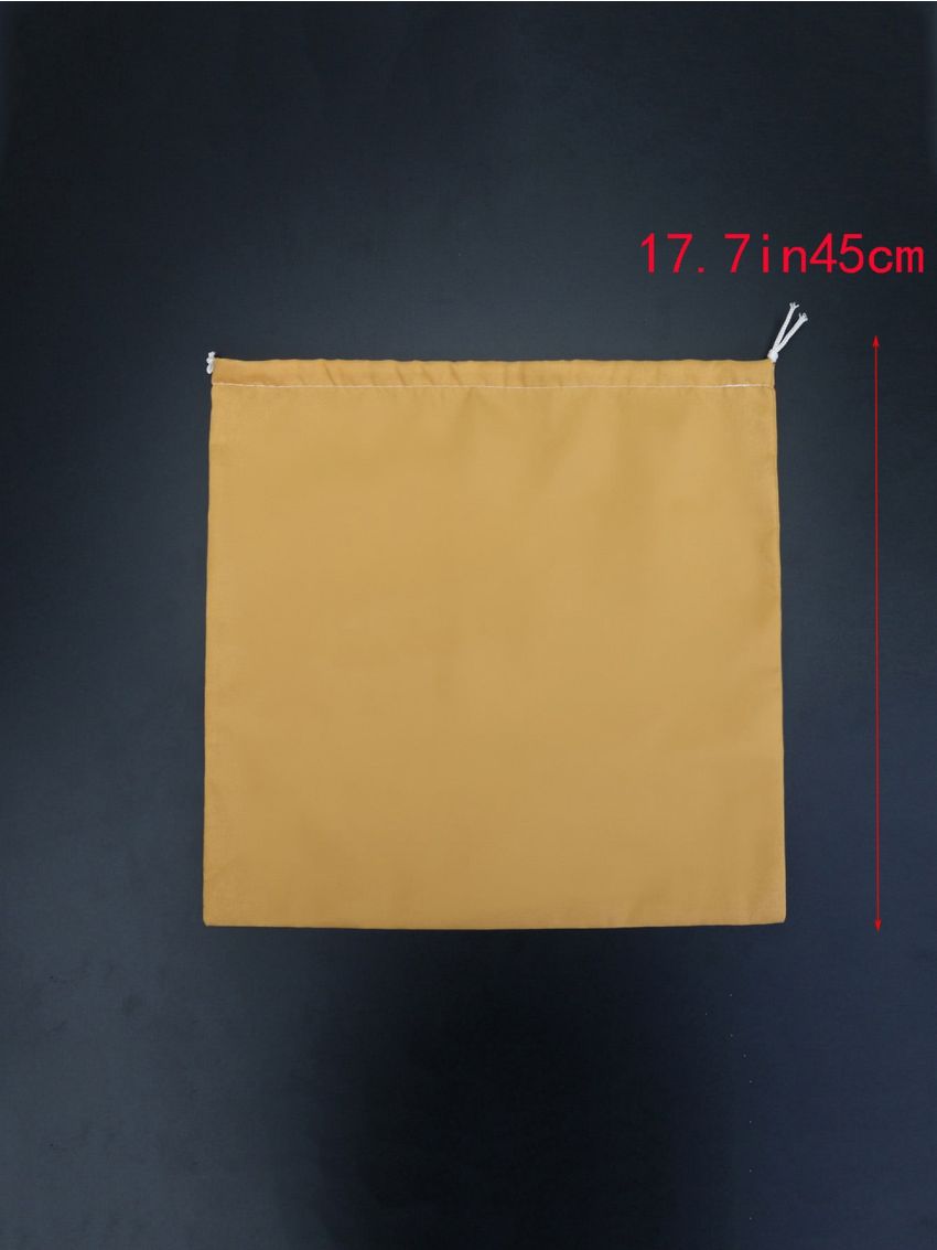 Minimalist Bag Cover Drawstring Design White