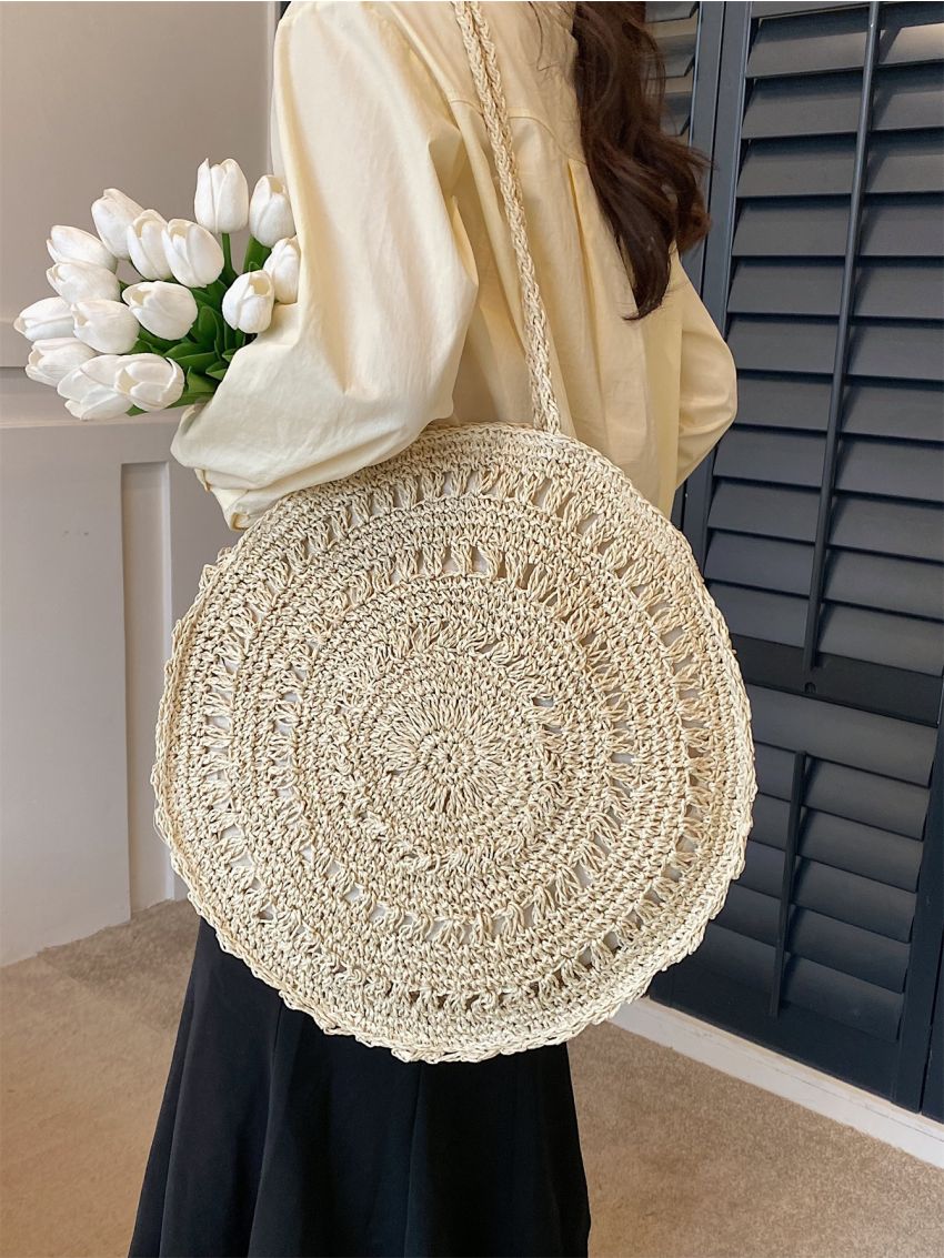 Minimalist Straw Bag Large Capacity Vacation