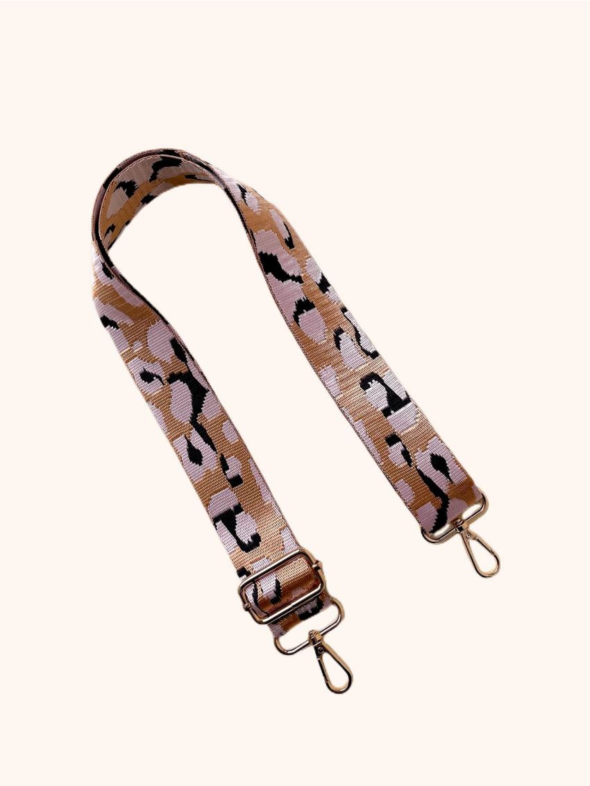 Women 3.8cm Wide Colorful Bag Strap Leopard Shoulder Crossbody Strap Accessories Female Nylon
