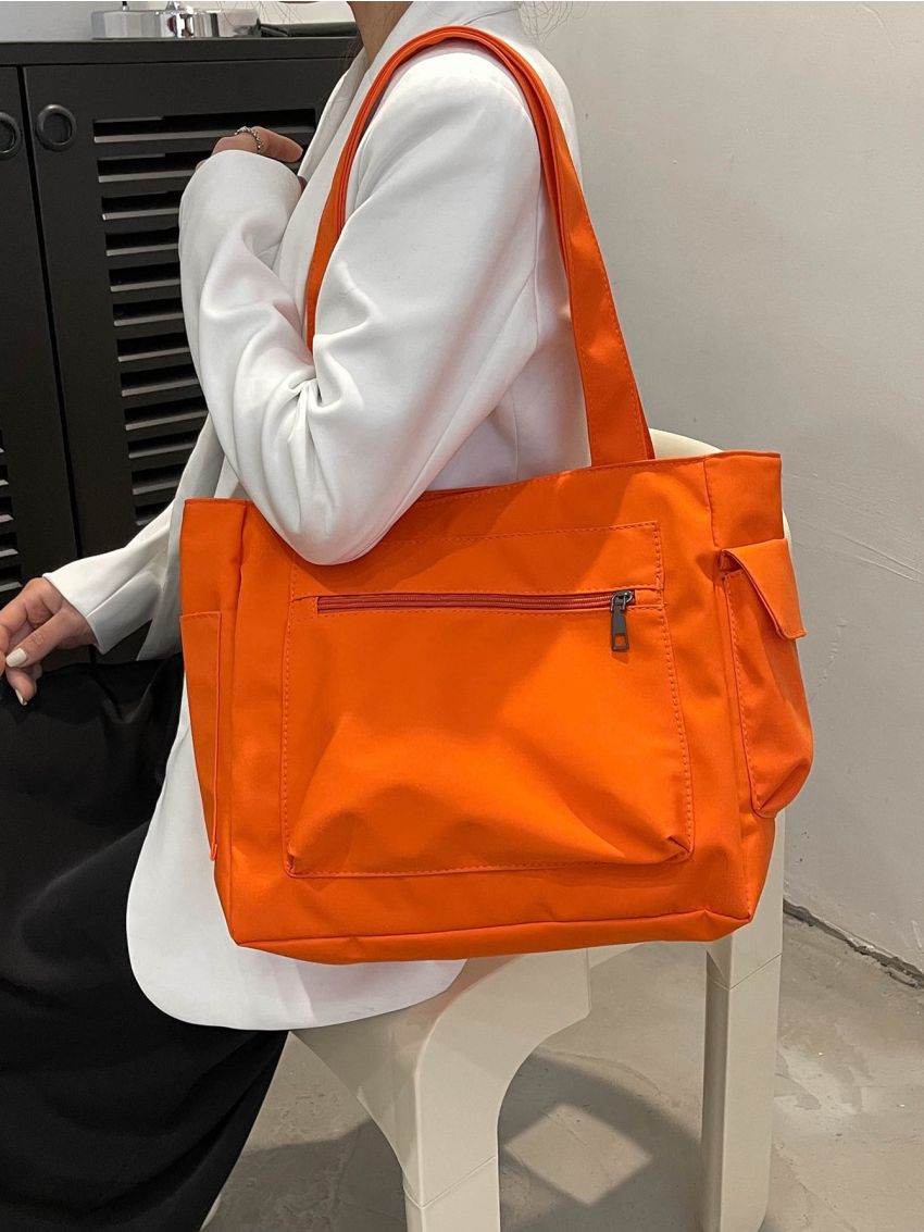 Small Shopper Bag Double Handle For Daily Outing