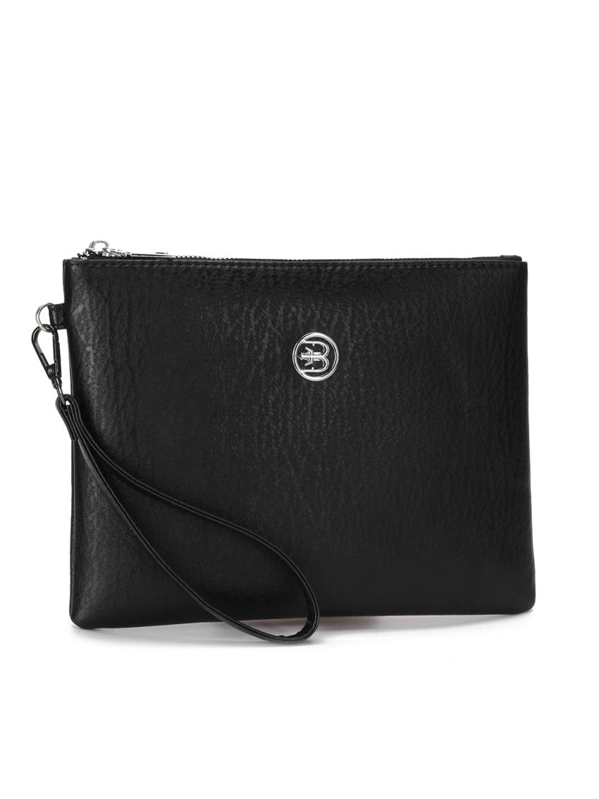 Medium Wristlet Bag Metal Decor