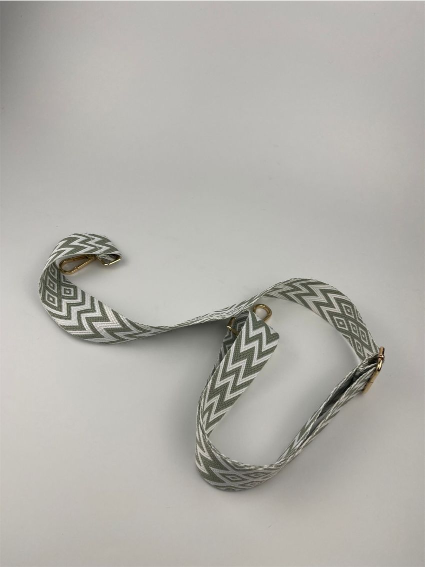 Geometric Pattern Bag Strap Buckle Decor Adjustable