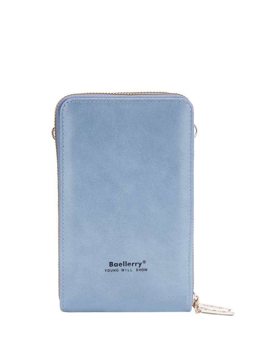 Crocodile Embossed Phone Wallet Dusty Pink Fashionable Pocket Front For Daily