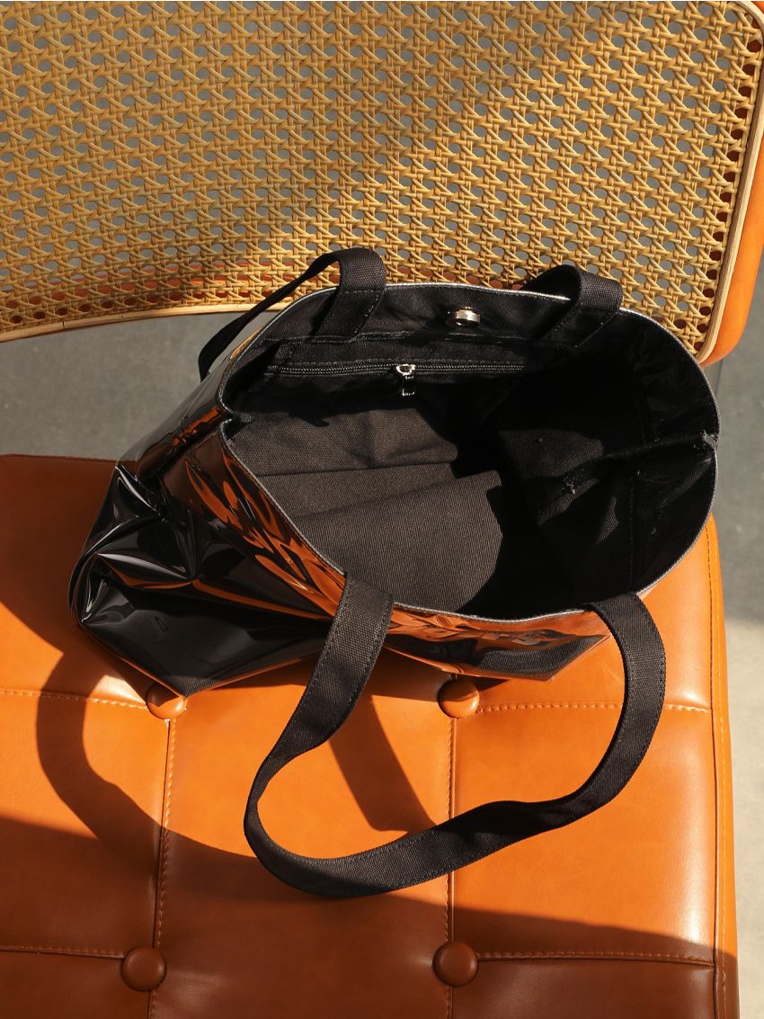 Lightweight Fashion Shopper Bag, PVC Waterproof Cloth Tote Bag, Clear Bag