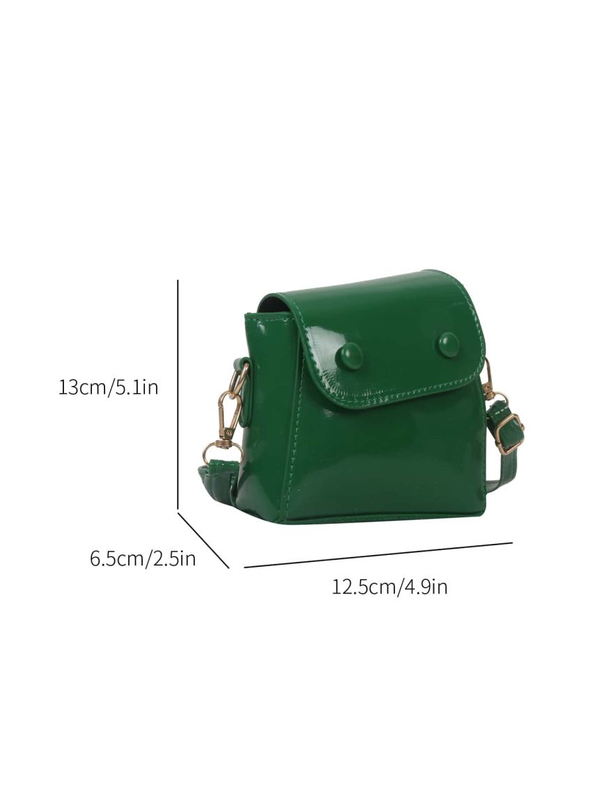 Mini Novelty Bag Button Decor PU