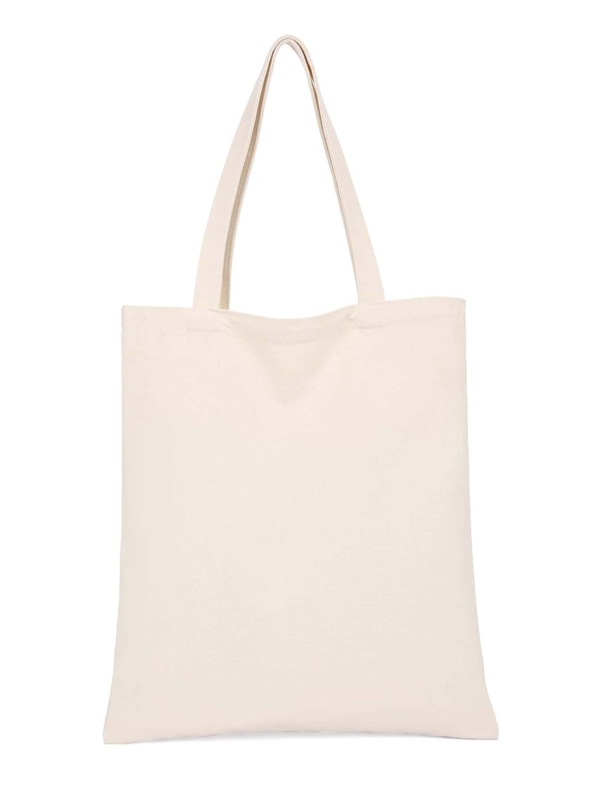 Small Shopper Bag Colorblock Geometric Pattern