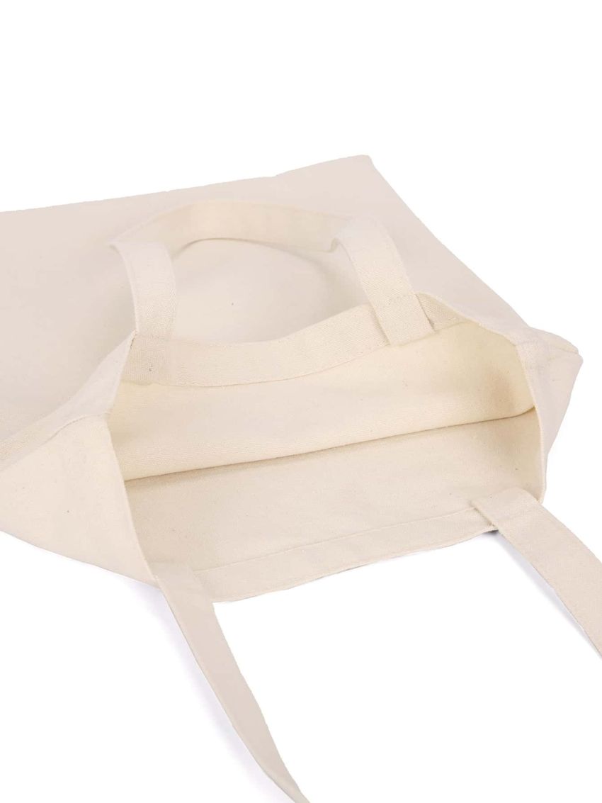 Small Shopper Bag Double Handle Cartoon Print