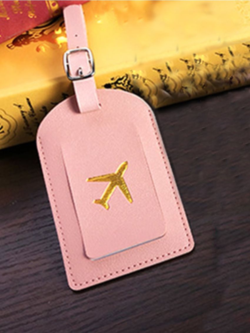 Plane Graphic Luggage Tag Buckle Design