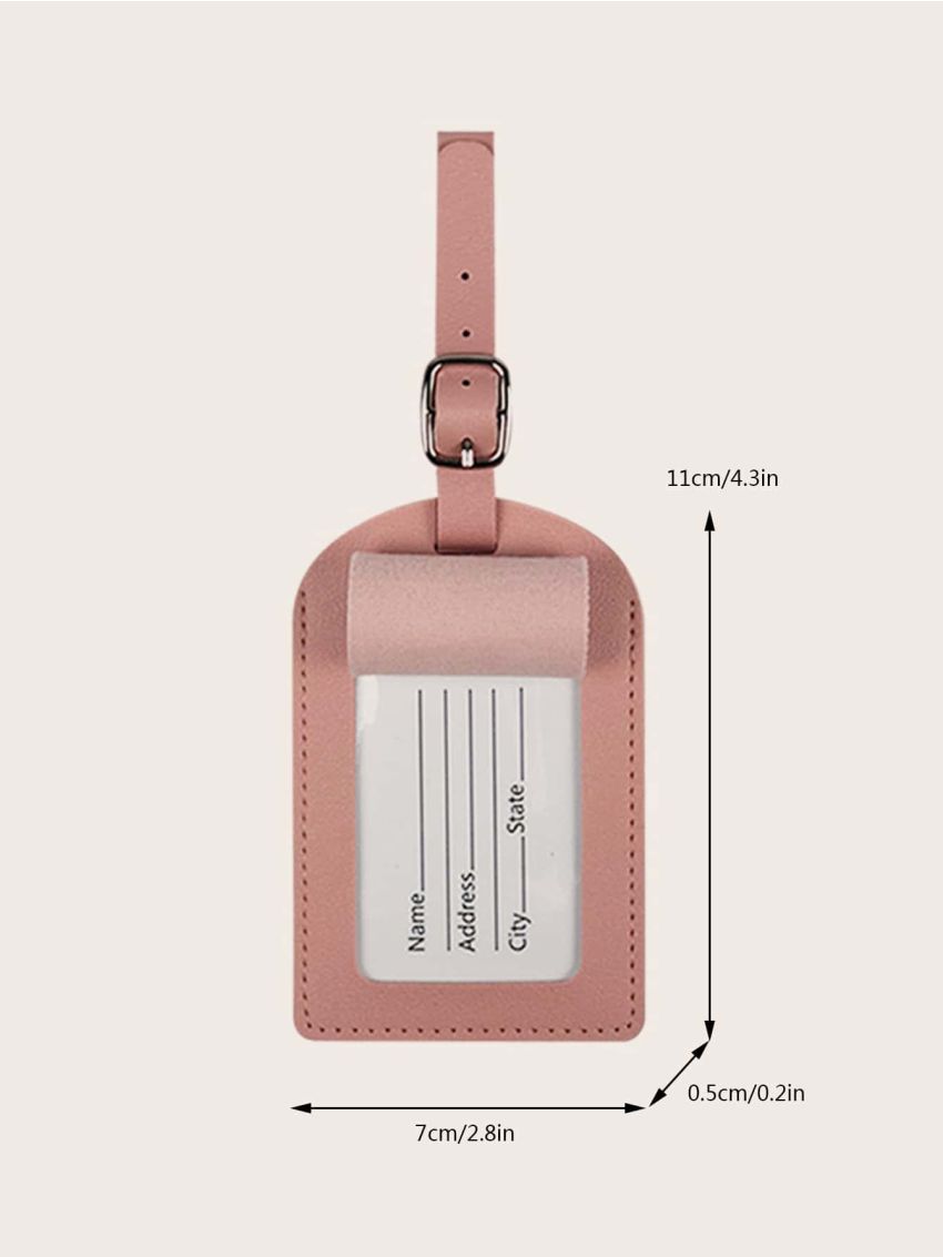 Plane Graphic Luggage Tag Buckle Design