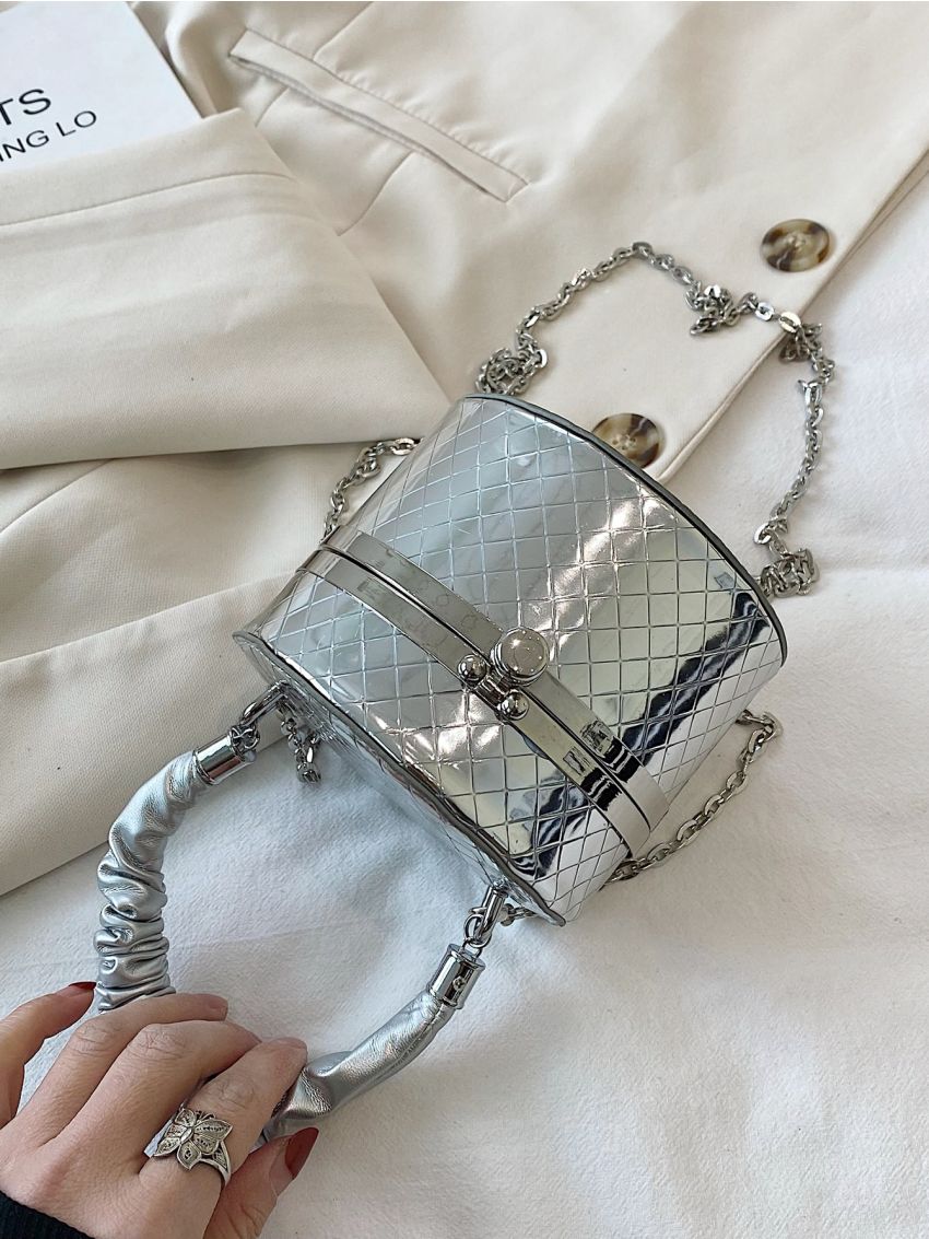 Minimalist Box Bag Mini Sliver