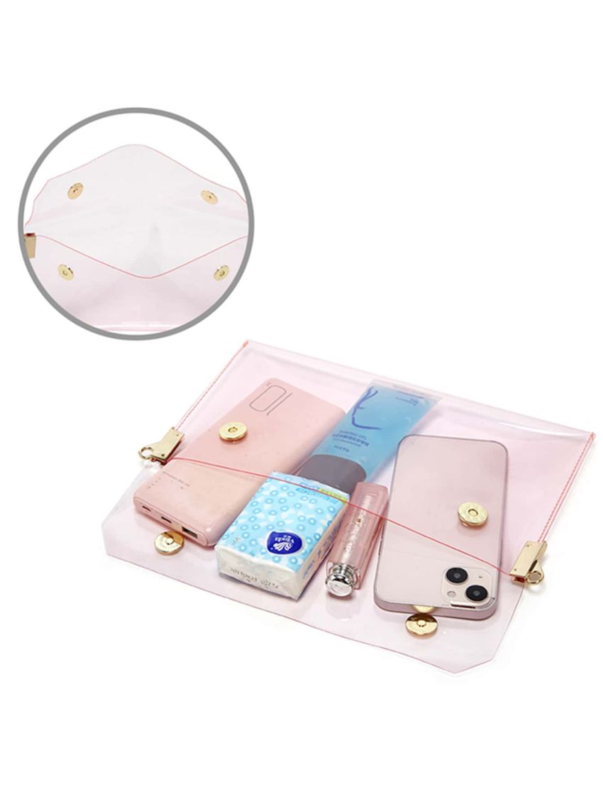 Clear Square Bag Studded Decor TPU