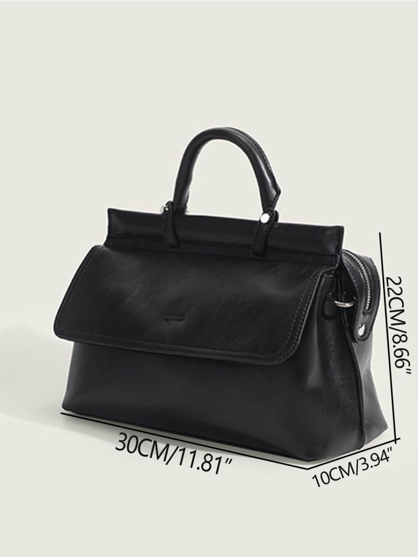 Minimalist Square Bag Black
