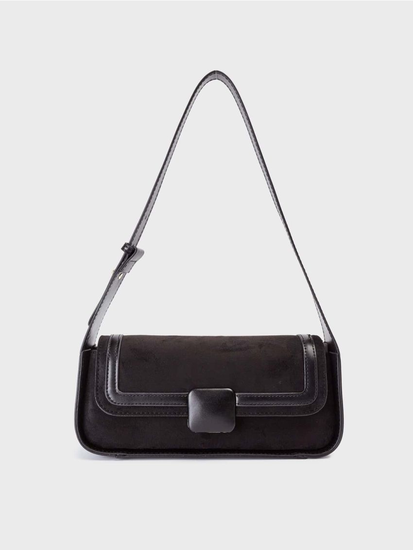Minimalist Flap Baguette Bag Elegant