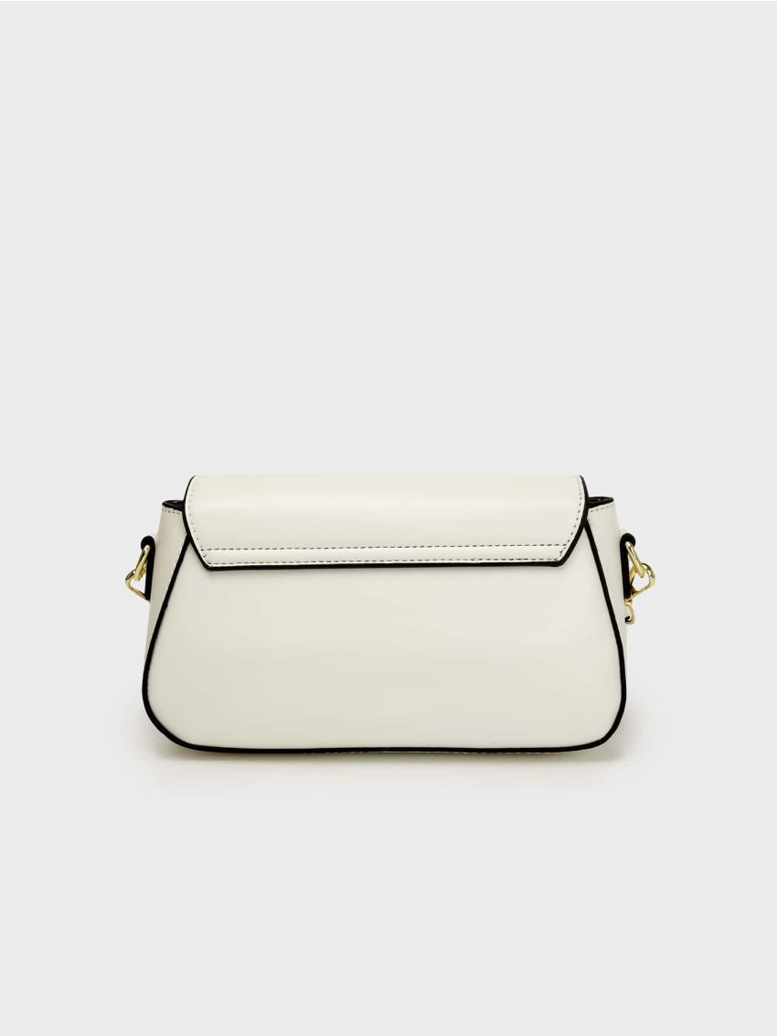 Minimalist Square Bag Small Flap Black