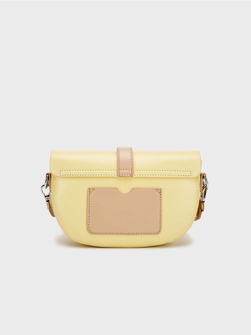 Small Saddle Bag Colorblock Flap Design