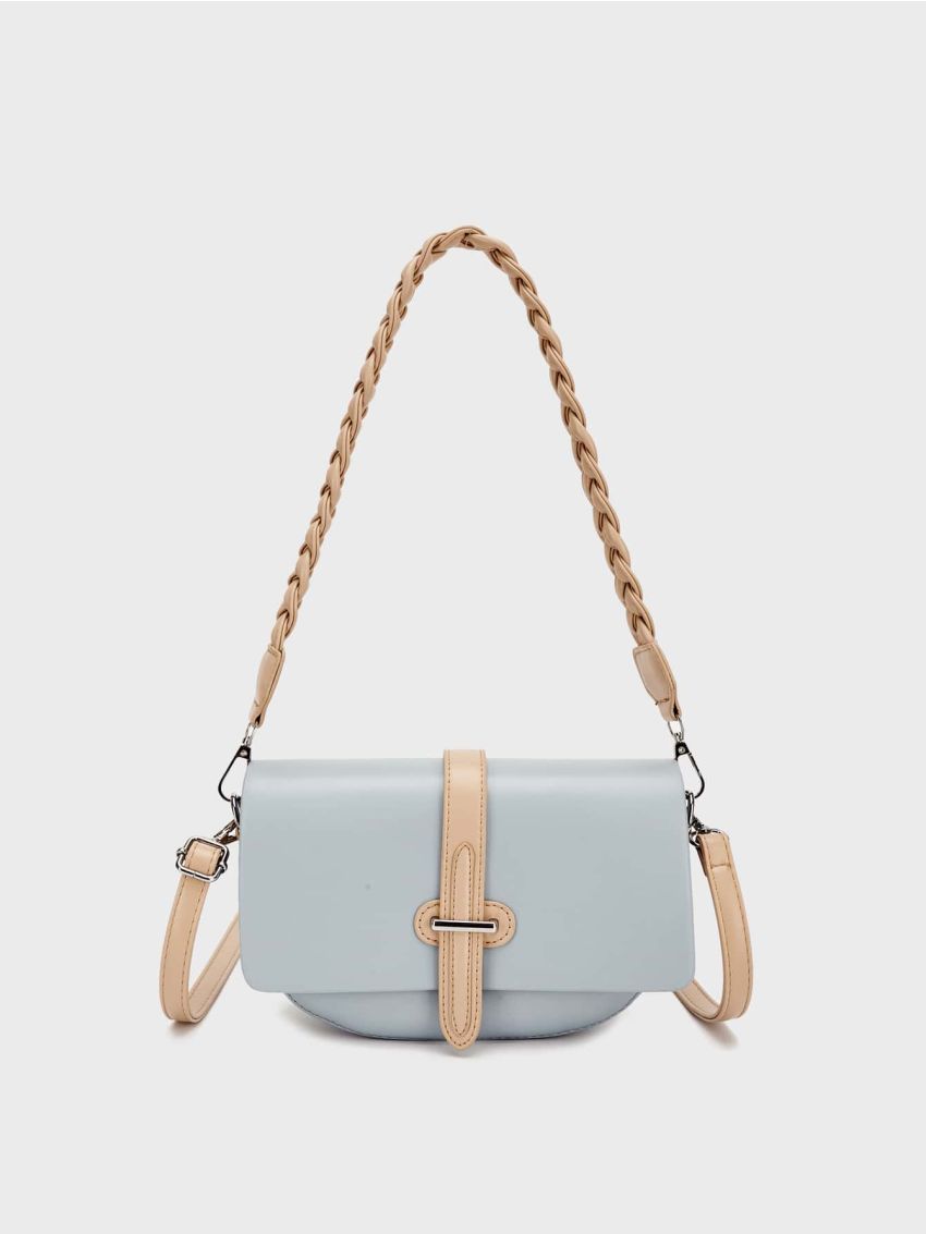 Small Saddle Bag Colorblock Flap Design