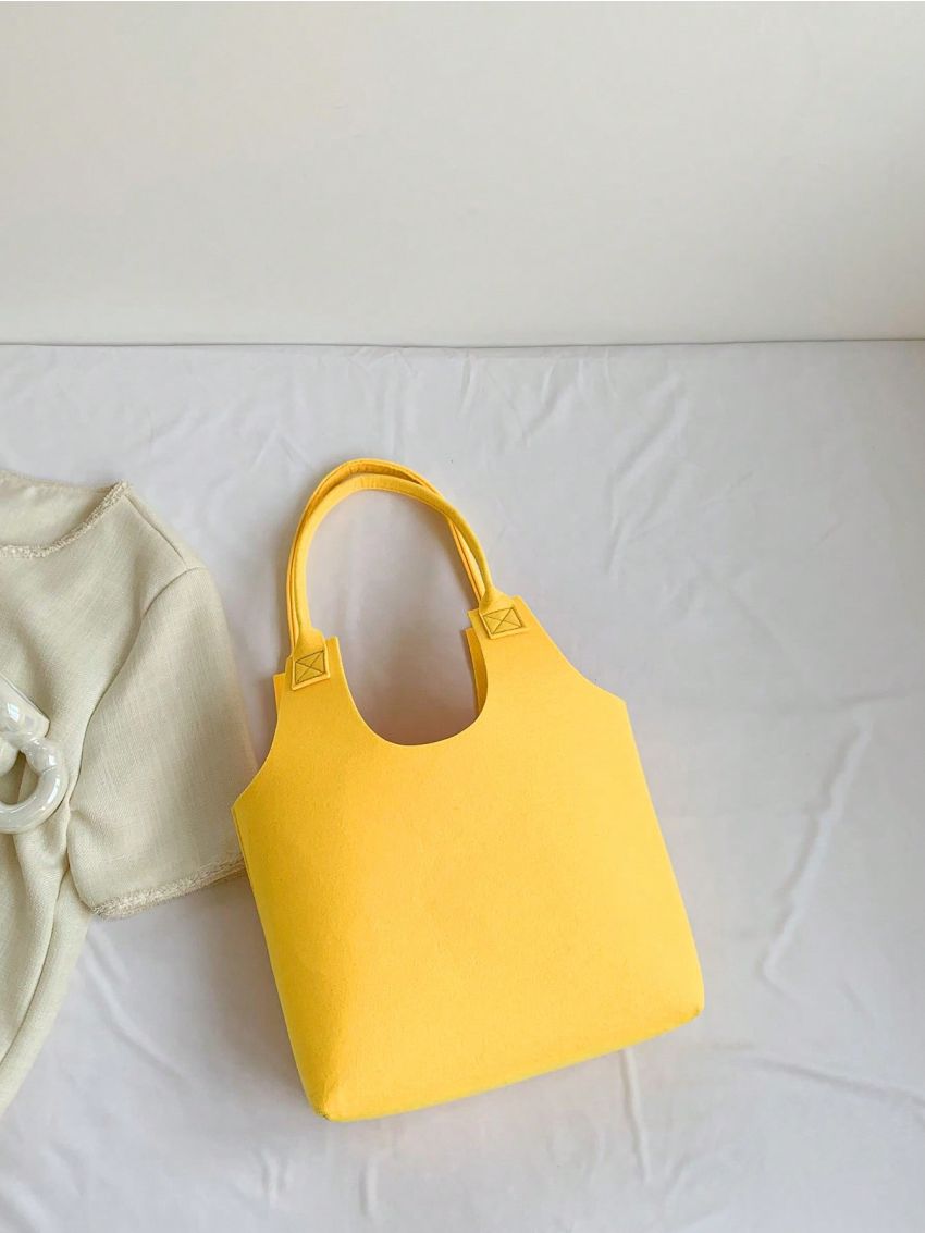 Medium Hobo Bag Letter Pattern Double Handle For Daily