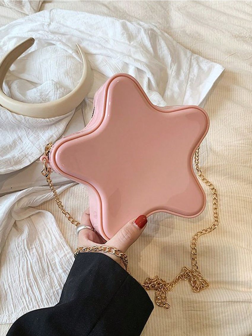 Medium Novelty Bag Solid Color Chain Strap