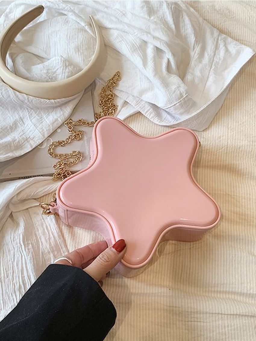 Medium Novelty Bag Solid Color Chain Strap