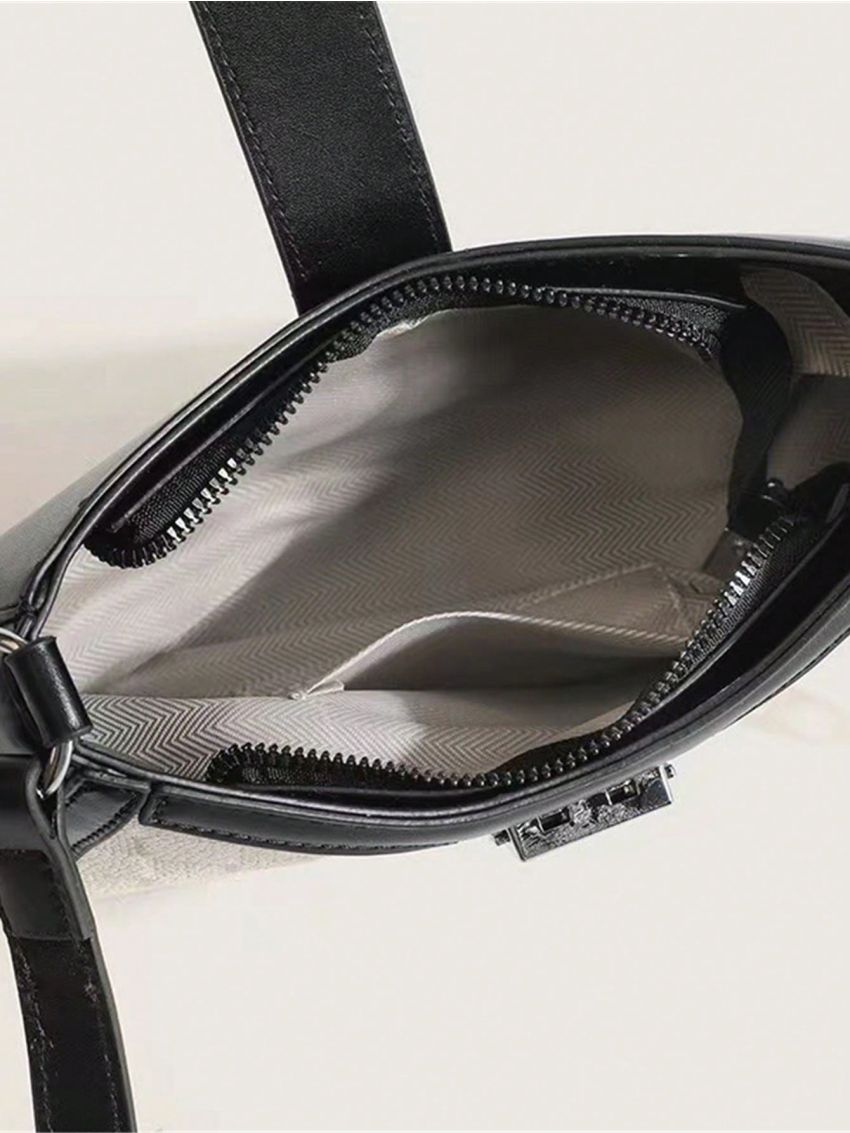 Small Shoulder Bag Colorblock Chain Decor