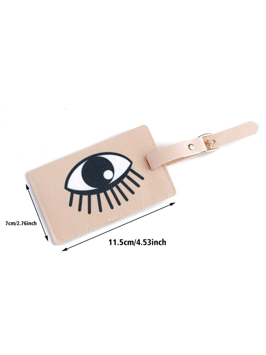 1pc Pu Luggage Tags Suitcase Id Holder Baggage Tag Label Travel Accessories Luggage Tag