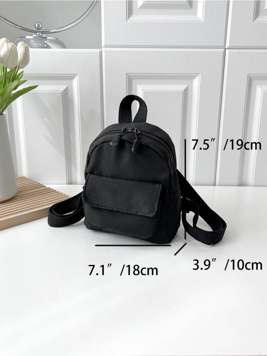 Minimalist Classic Backpack Mini Black Nylon