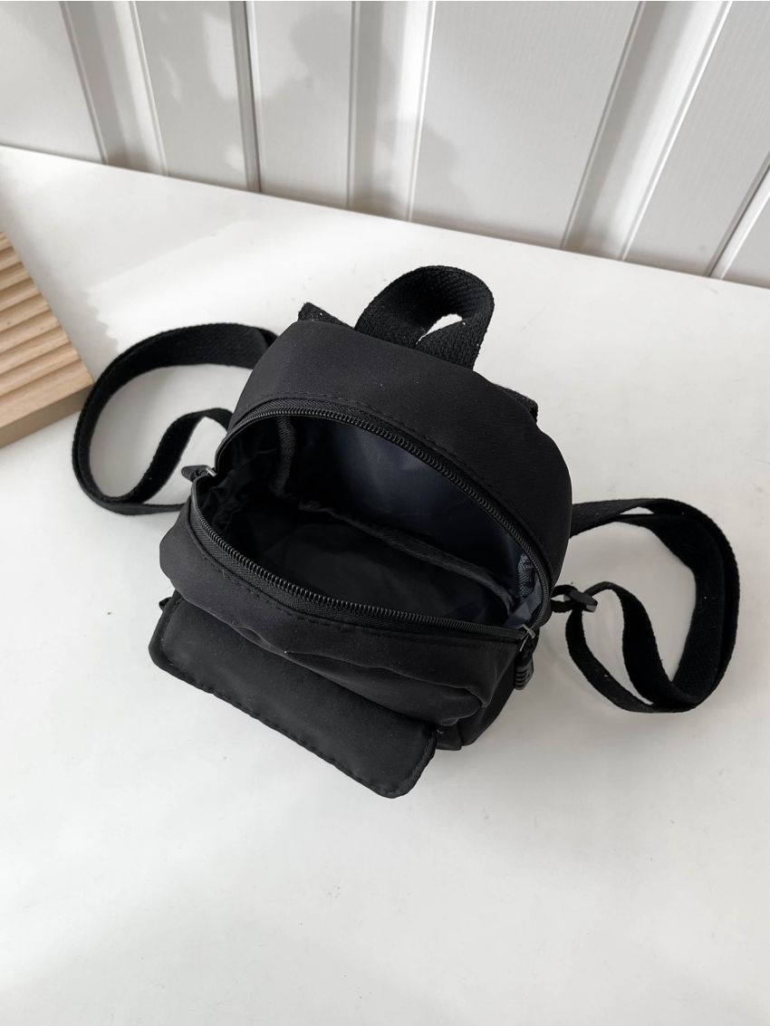 Minimalist Classic Backpack Mini Black Nylon