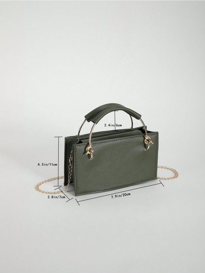 Minimalist Square Bag Mini Double Handle