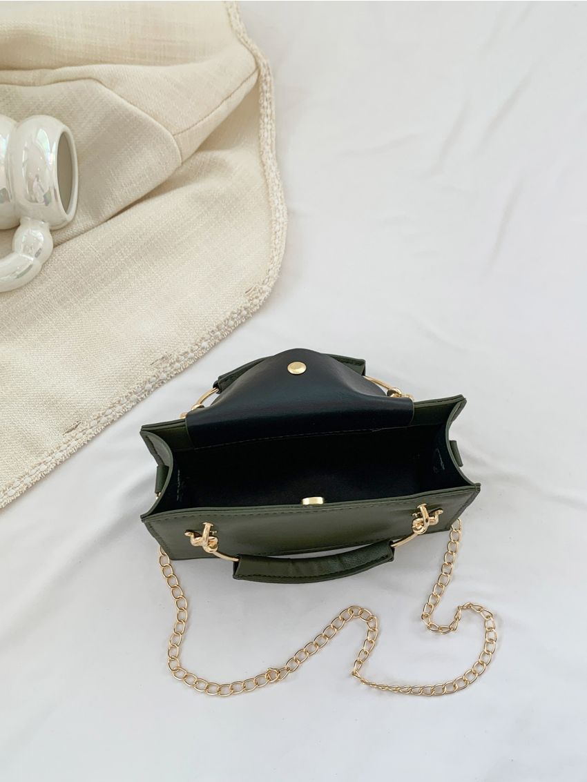 Minimalist Square Bag Mini Double Handle