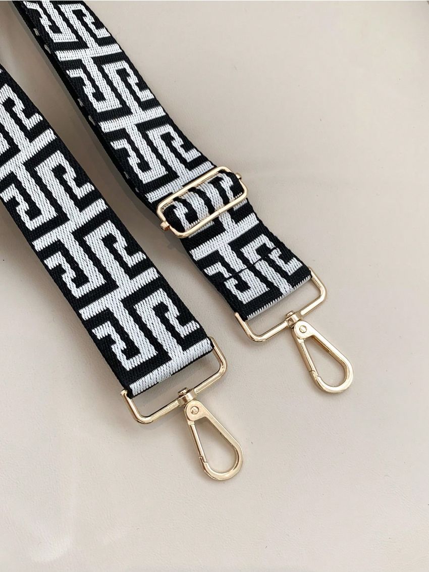 Adjustable Bag Strap Polyester Geometric Pattern