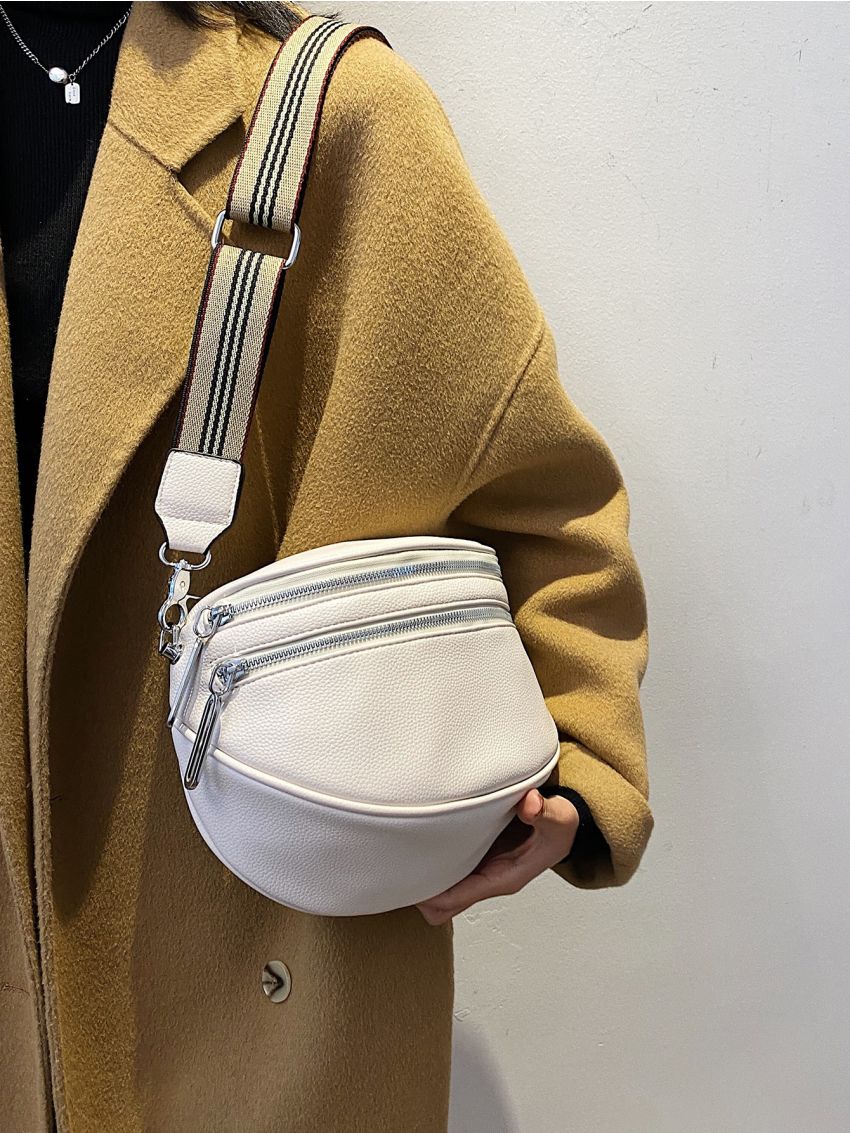 Medium Crossbody Bag Solid Color