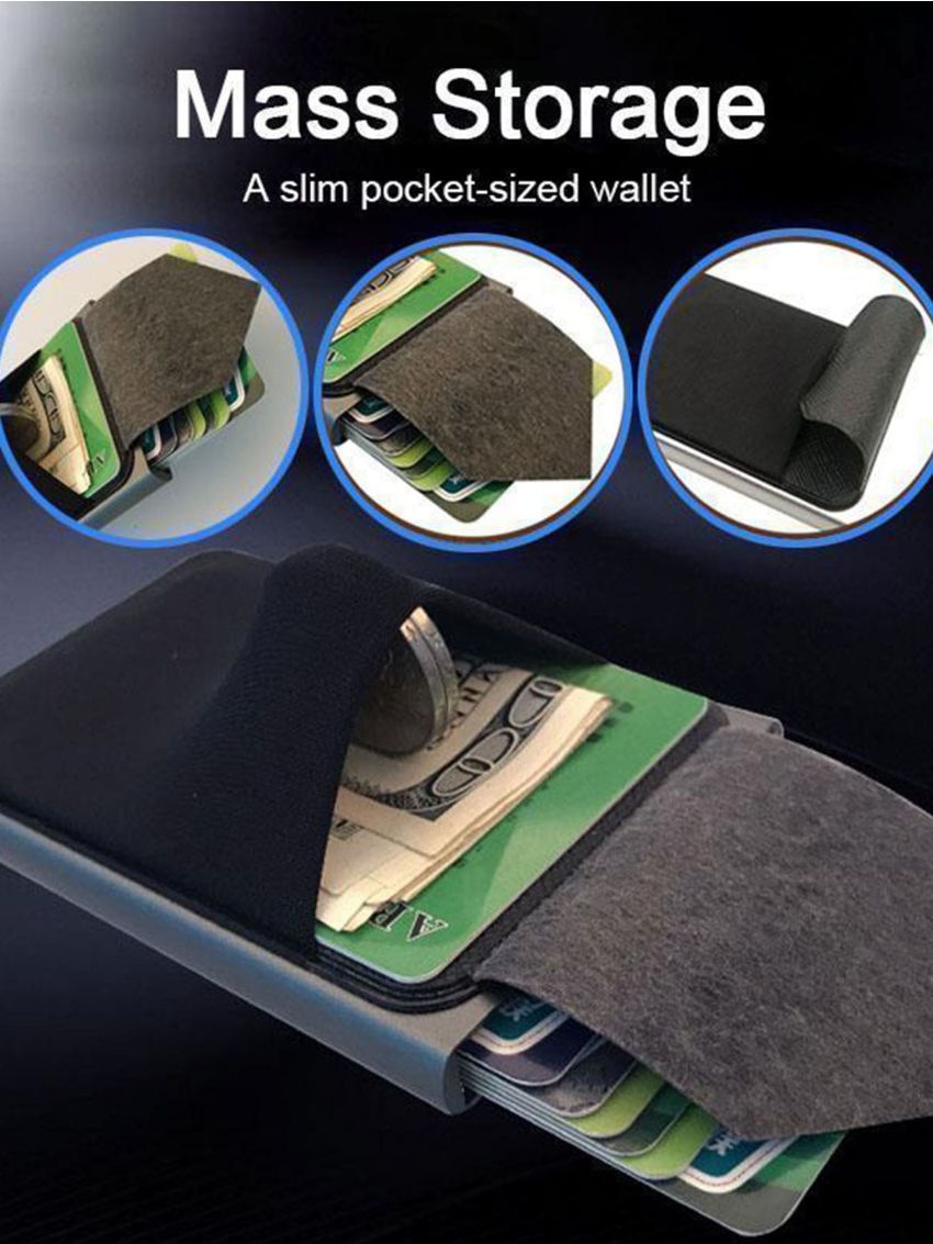 Minimalist RFID Card Holder Pop Out