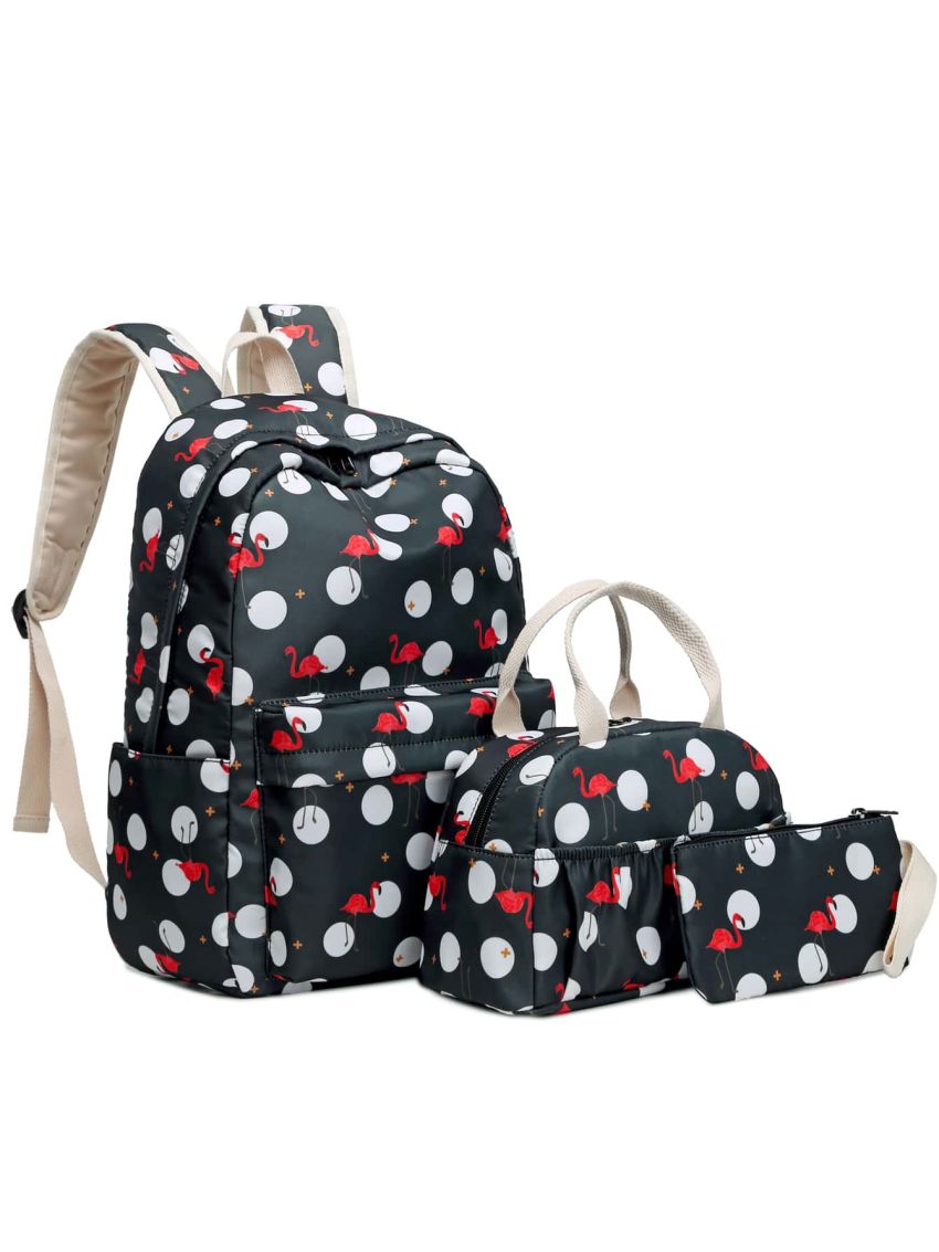 3pcs Bag Sets Backpack Satchel Wristlet Bag