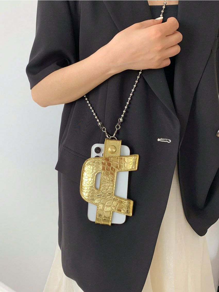 Mini Novelty Bag Crocodile Print Chain PU