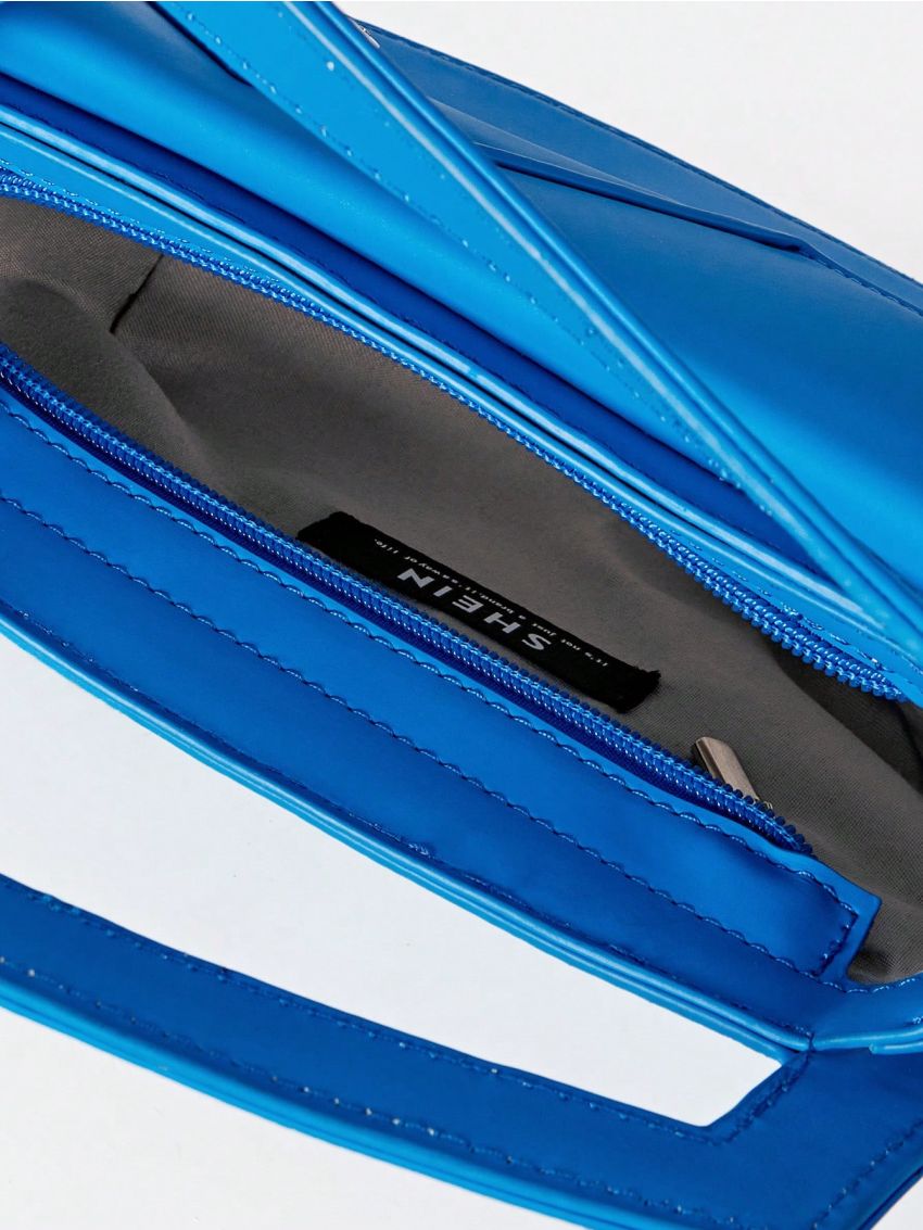 Mini Rhinestone Decor Geometric Design Novelty Bag