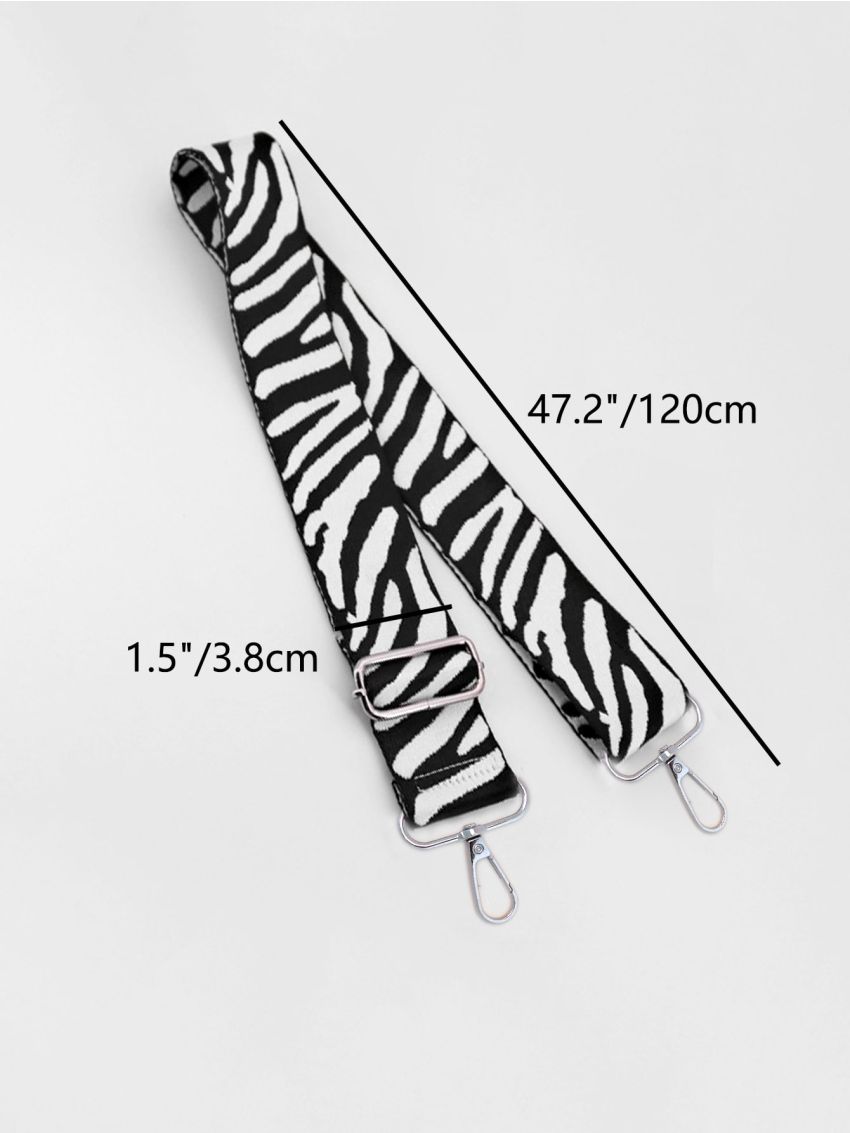 Zebra Pattern Bag Strap Women Handbag Belt Wide Shoulder Bag Strap Replacement Strap Accessory Bag Part Adjustable Belt For Bag
