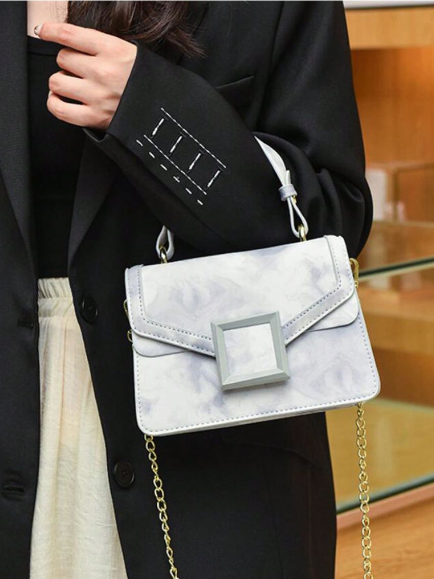 Mini Flap Square Bag Tie Dye PU