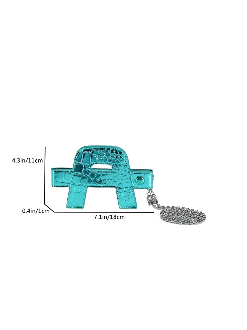 Metallic Phone Wallet Crocodile Embossed Funky