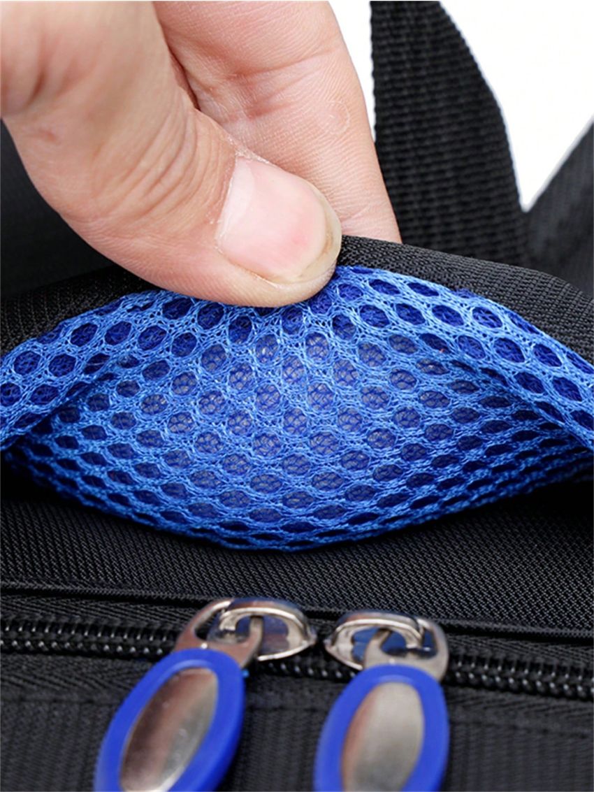 Letter Graphic Laptop Backpack Waterproof