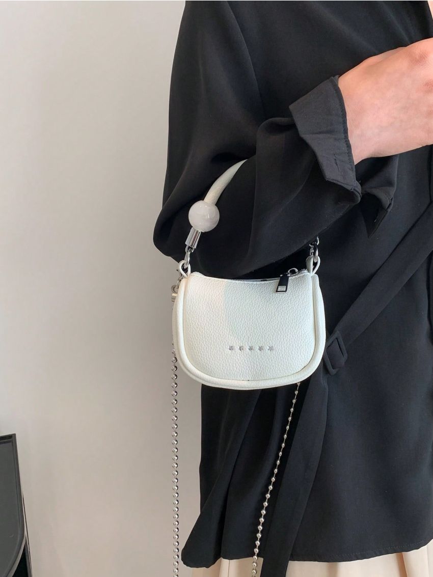 Mini Satchel Bag Star Pattern Chain Strap